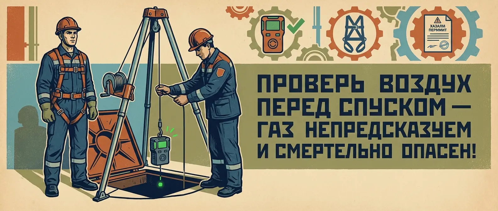 Опасный газ в колодцах и емкостях: почему работа без газоанализатора — это групповой суицид ☣️🕳️